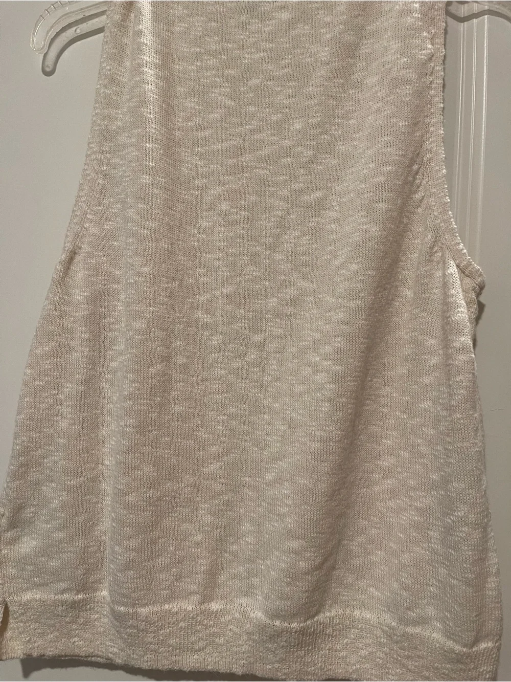 J. Crew Cream Knit Sleeveless Tank Top